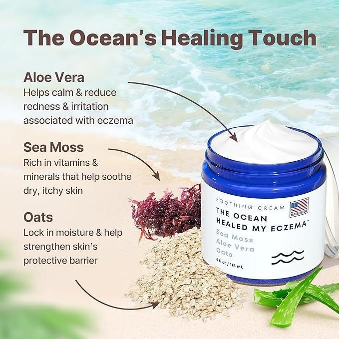 THE OCEAN HEALED MY ECZEMA™  SOOTHING CREAM